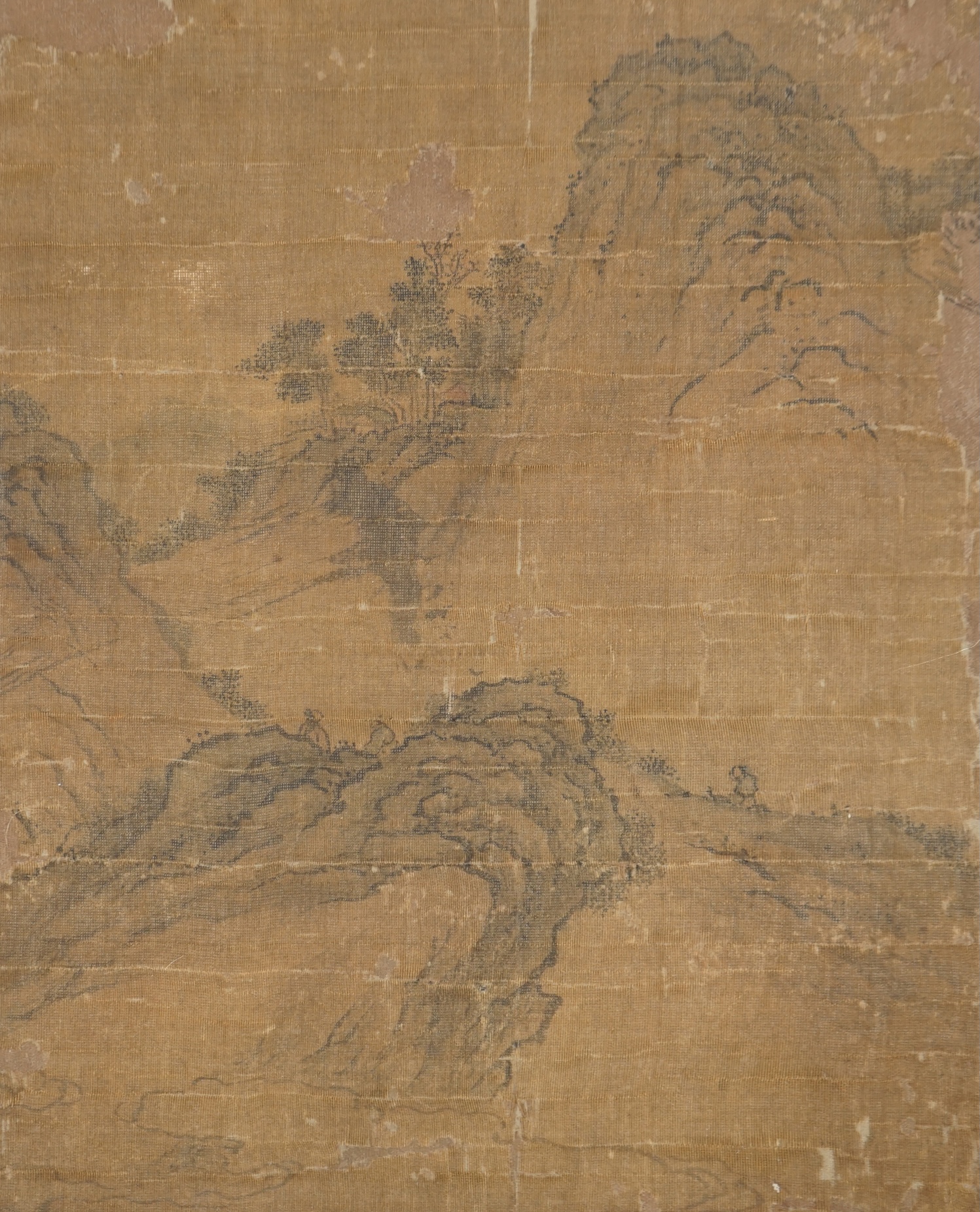 A Chinese painting on silk, Ming dynasty